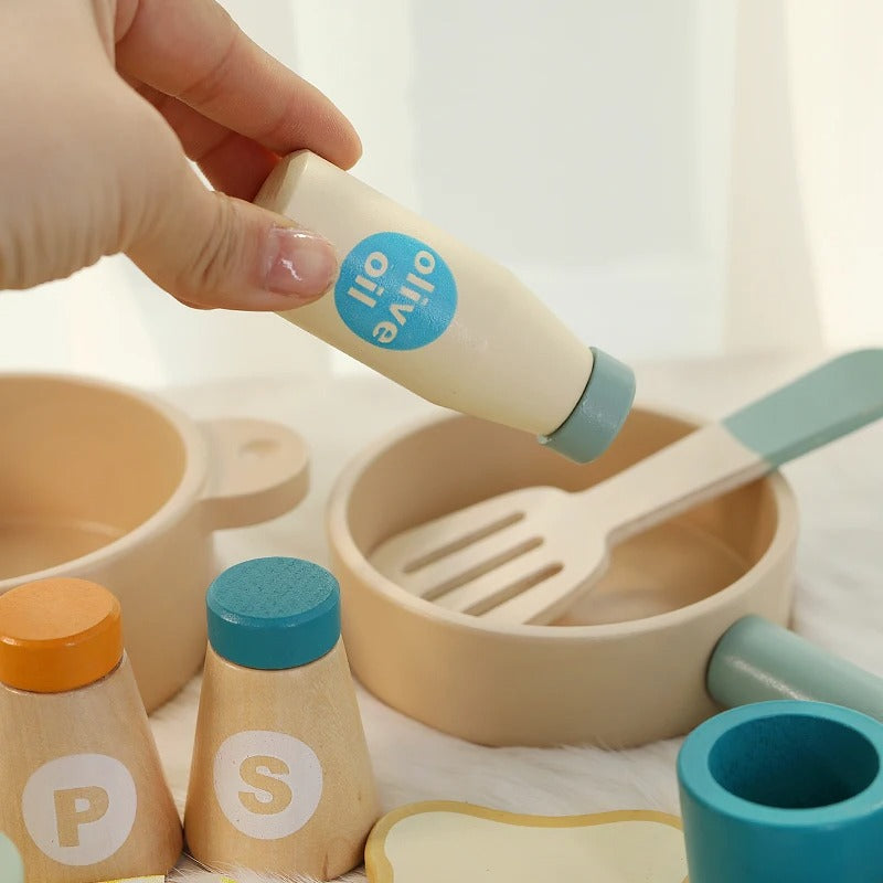 Kit pour cuisiner avec ses accessoires et aliments - Kabi